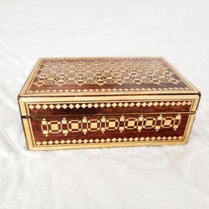 Vintage Trinket Wood Box